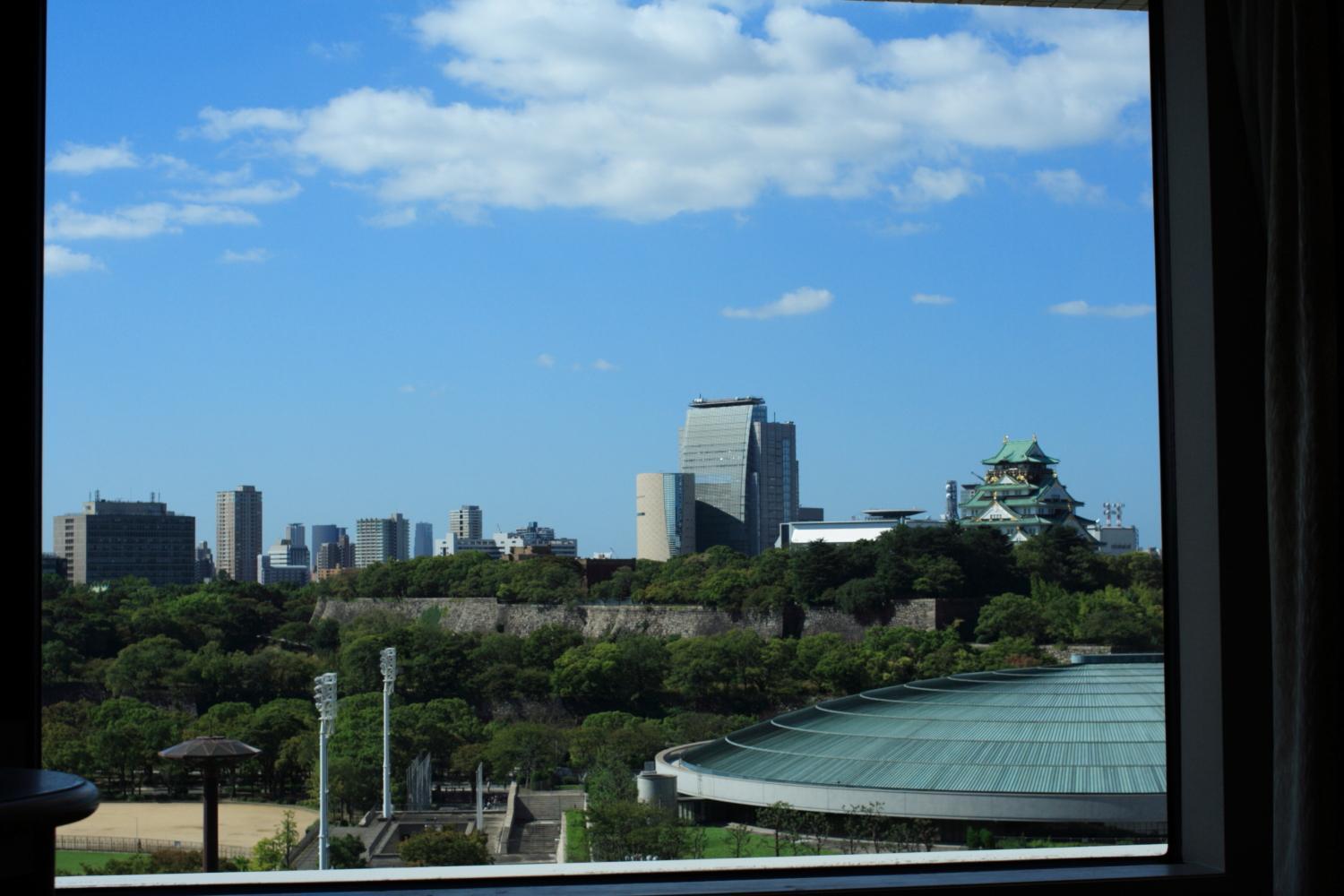 Hotel New Otani Ósaka Pokoj fotografie Osaka skyline