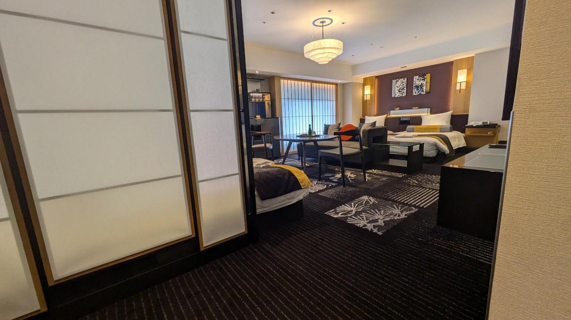 Hotel New Otani Ósaka Exteriér fotografie A room at the hotel